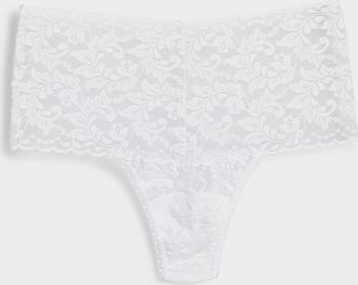 Hanky Panky Womens Stretch lace high-waist thong Nylon
