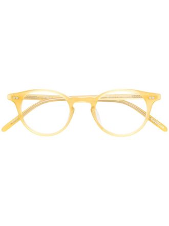 Epos round framed glasses - unisex - Acetate - 43 - Yellow