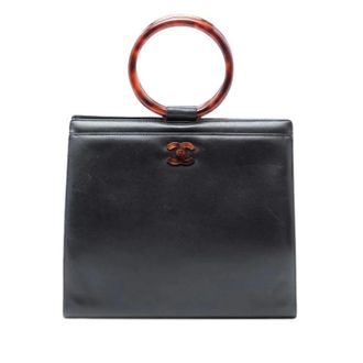 Chanel Pre-owned Vintage Leren Handtas - Dames - Pre-owned - Zwart - Maat: ONE Size Leer