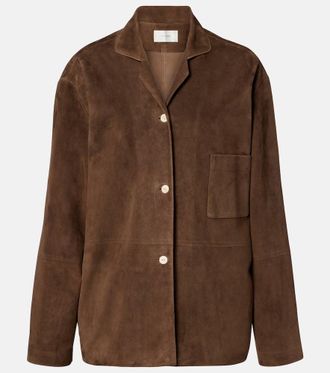 The Row Janine suede shirt