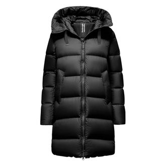 Bomboogie Down Jackets, female, Black, Size: 2XL Geneva Jacket - Long