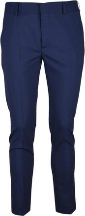 Daniele Alessandrini Wool Stretch Trousers - Blue