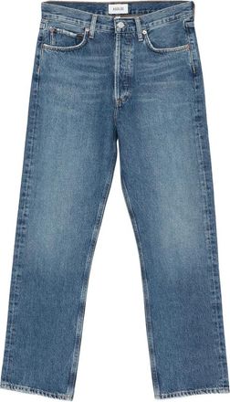 A Gold E Whiskering-effect Jeans