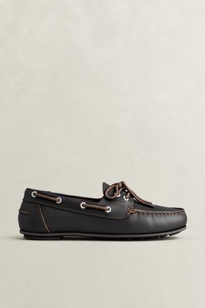 GANT Women Sebaya Leather Loafers (37) DARK BROWN