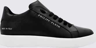 Philipp Plein Sneakers low top in pelle liscia con logo lettering laterale