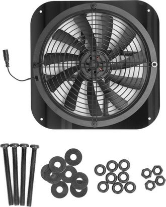 OEM Ventilador De Extracci&oacute;n Solar De 9,8 Pulgadas, Rejilla De Ventilaci&oacute;n Redonda De Alta Presi&oacute;n Para Peque&ntilde;os Gallineros