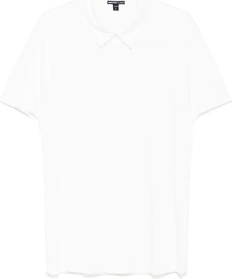 James Perse Polo Lotus con effetto spazzolato - Bianco