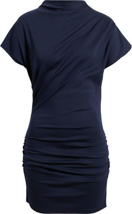 Line & Dot Archer Pleated Minidress in Navy at Nordstrom, Size X-Small