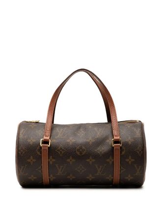 Louis Vuitton Borsa a mano Papillon 26 con monogramma 1998 - Marrone