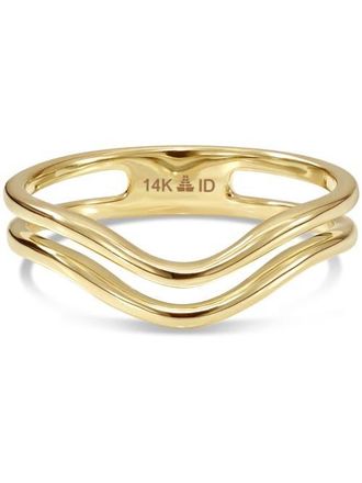 Devata Chevron Ring in 14K Gold,4mm in Yellow Gold at Nordstrom, Size 6