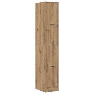 Berkfield Home Apothecary Cabinet&not;Artisian Oak 30x41x174.5 cm Engineered Wood in Brown