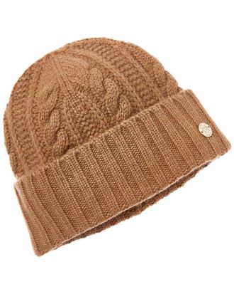 Bruno Magli Chunky Cable Cuffed Cashmere Hat