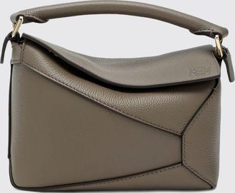 Loewe Mini borsa a mano Puzzle in pelle di vitello a grana con tracolla