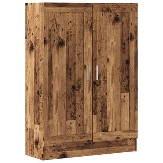 Berkfield Home Book Cabinet Old Wood 82.5x30.5x115 cm Engineered Wood in Brown