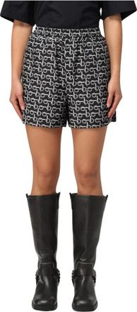 Burberry Dames, Korte broeken, Grijs, Maat: 3XS Leer