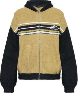 Balenciaga Logo Sweatshirt - Heren - Vesten met rits - Groen - XL - Hoodies & sweatvesten