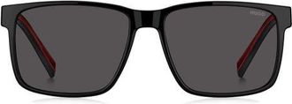 BOSS 57mm Navigator Sunglasses in Black/Grey at Nordstrom