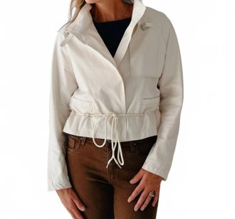 Dex Clothing Womens Waist Jacket In Cream