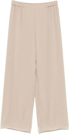 Marina Rinaldi Georgette Broek - Dames - Wijde Broeken - Beige - XL - Polyester - Broeken