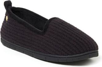Dearfoams Rachel Marled Chenille Closed Back Slipper in Sleet at Nordstrom, Size X-Large