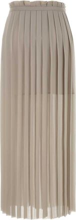 Ami Womens Cappuccino Polyester Skirt Ash Gonne