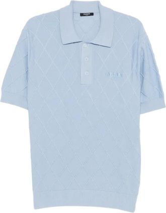 Balmain Hombre, Camisetas, Azul, Talla: S