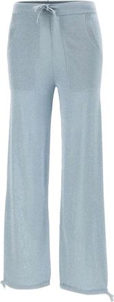 KANGRA Broeken, Dames, Blauw, XL, Gebreide Joggingbroek