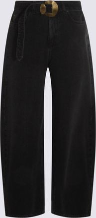 Twin-Set Black Cotton Denim Jeans