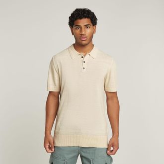 G-Star Knitted Polo - Wit - Heren