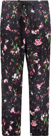 Diesel Moderne broek met elegant bloemenpatroon - Heren - Straight fit broeken - Zwart - L - Katoen - Broeken