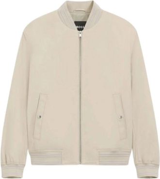HUGO BOSS Jassen > Bomberjassen - Heren - Bomber jackets - Beige - 2XL - Jassen