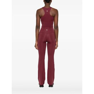 Anine Bing Cropped Racerback Tank Top - Red