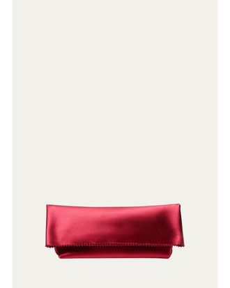 Michael Kors Isabella Satin Foldover Clutch