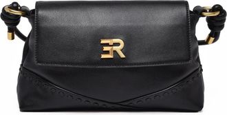 Ermanno Scervino Alicia Shoulder Bag In Smooth Bovine Leather With Gold Accents