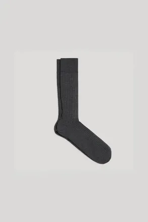 Asket The Merino Sock Charcoal Melange