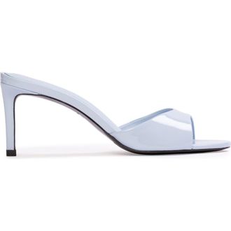 Black Suede Studio Freddie 65 Mule in Sky Blue Patent Leather at Nordstrom, Size 38.5