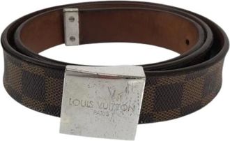Louis Vuitton Pre-owned Belts, male, Brown, Size: ONE SIZE Pre-owned Standard Belt
