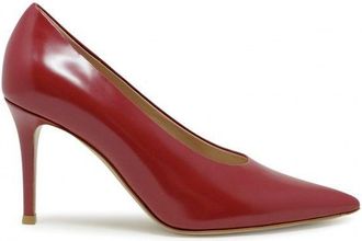 Gianvito Rossi Womens Tokio Pumps In Red Leather - Brown - Size EU 36