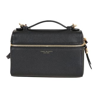 Tory Burch Tassen, Dames, Zwart, ONE Size, Leer, Mini Tas