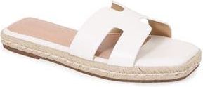 Berness Kendra Espadrille Slide Sandal in White at Nordstrom Rack, Size 10