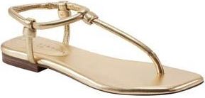 Marc Fisher Maycee Ankle Strap Sandal in Metallic Gold at Nordstrom Rack, Size 5.5