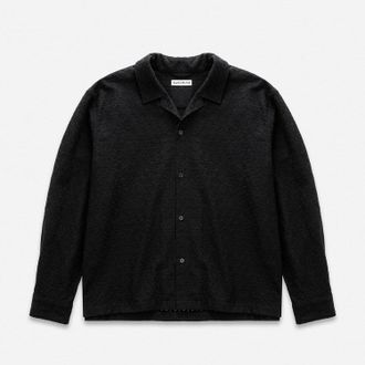 Duke + Dexter Duke + Dexter, Mens Duke Black Crochet Shirt, Size XXL
