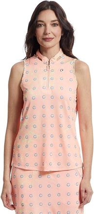 Jamie Sadock Heavy Metal Print Sleeveless Top Womens Clothing Shell : XS, Polyester/Spandex