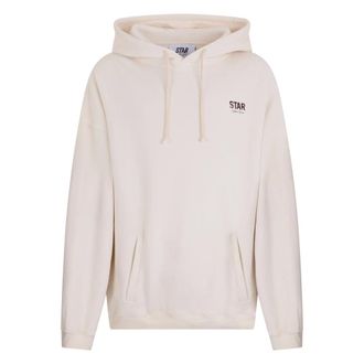 Golden Goose Hoodies, male, Beige, Size: 2XL Star Hooded Sweatshirt