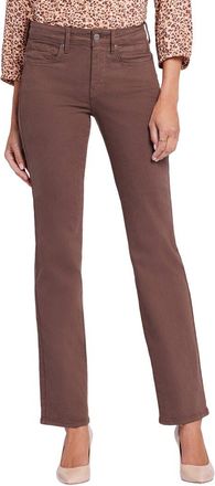 NYDJ Petite Marilyn Coffee Bean Straight Leg Jean
