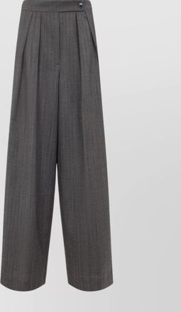 Dries Van Noten pamplona wool pinstripe wide leg trousers