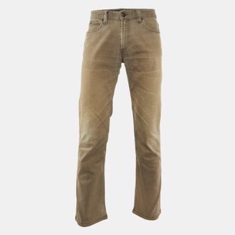Armani Brown Stretch Cotton J15 Slim Fit Pants