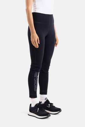 Moncler Logo-Embellished Technical Knit Leggings - Black