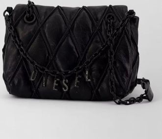 Diesel charm-d medium faux leather shoulder bag