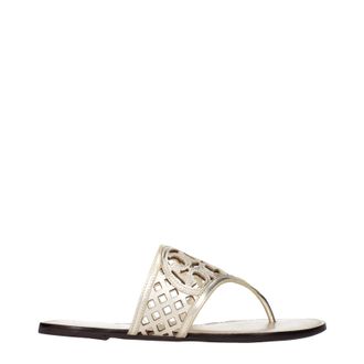 Tory Burch Tory Burch Infrarood rieten damesgoud leer